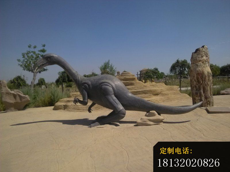 铜雕恐龙，公园动物铜雕 (6)_800*600