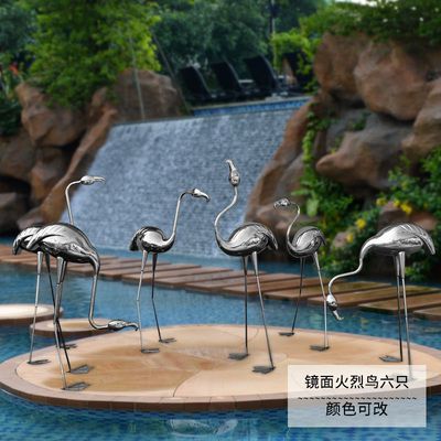 不锈钢镜面仙鹤