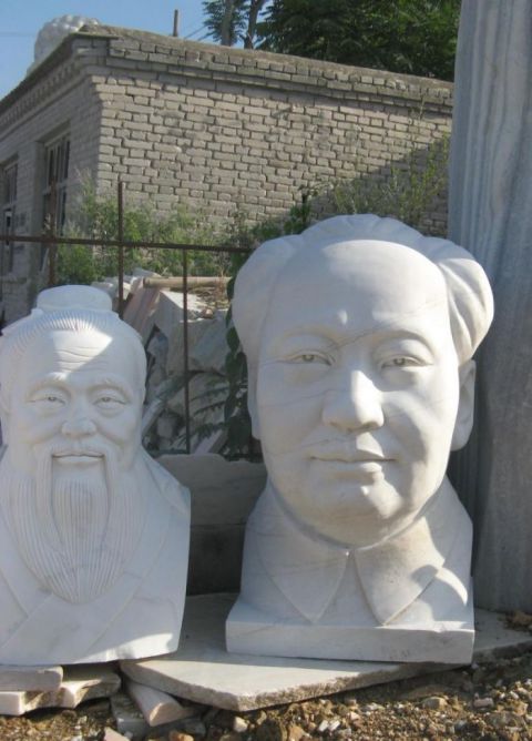 北京汉白玉毛主席头像近代伟人石雕
