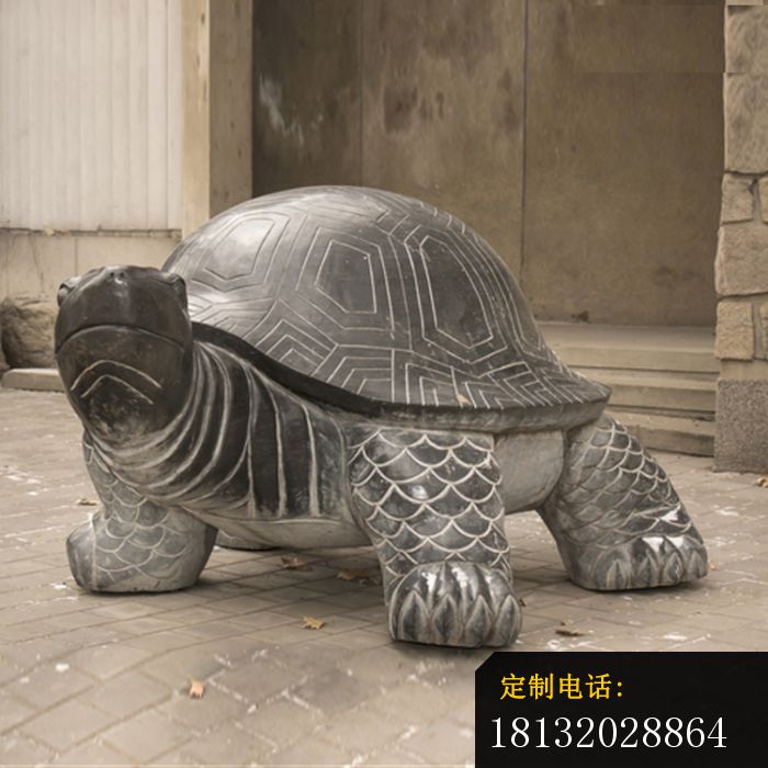 母子乌龟石雕公园动物石雕 (2)_700*700