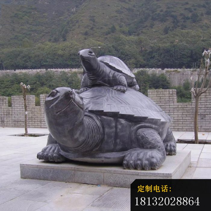 母子乌龟石雕公园动物石雕_700*700