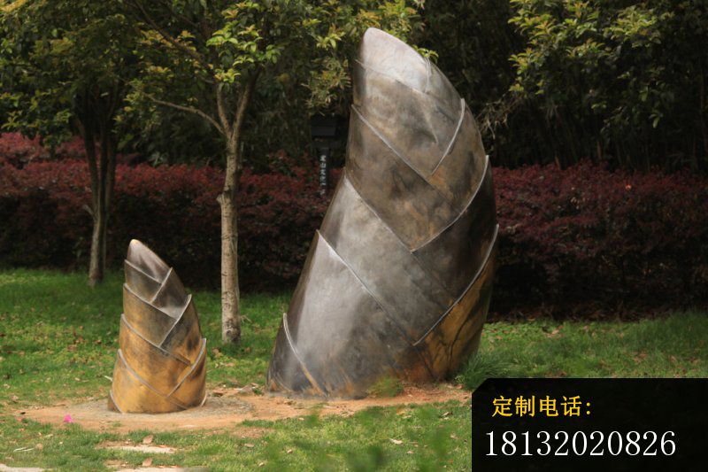 铜雕竹笋，公园景观铜雕_800*533