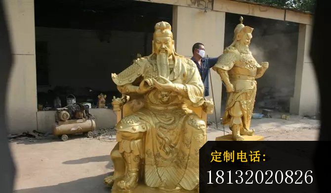 铜关公雕塑武财神铜雕_670*392