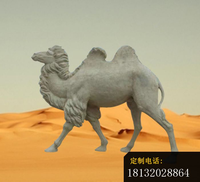 石雕骆驼，公园仿真骆驼石雕 (2)_700*637