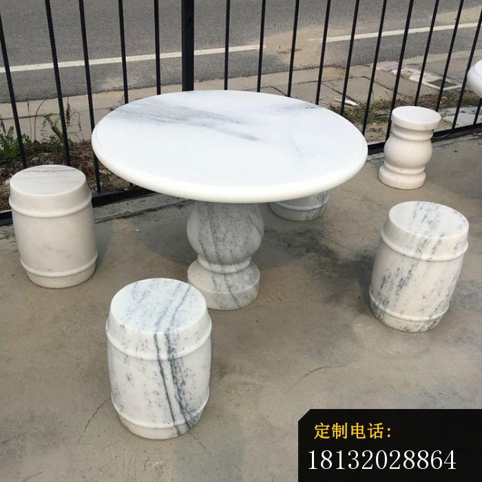 石雕圆桌凳，别墅欧式石桌凳 (2)_700*700