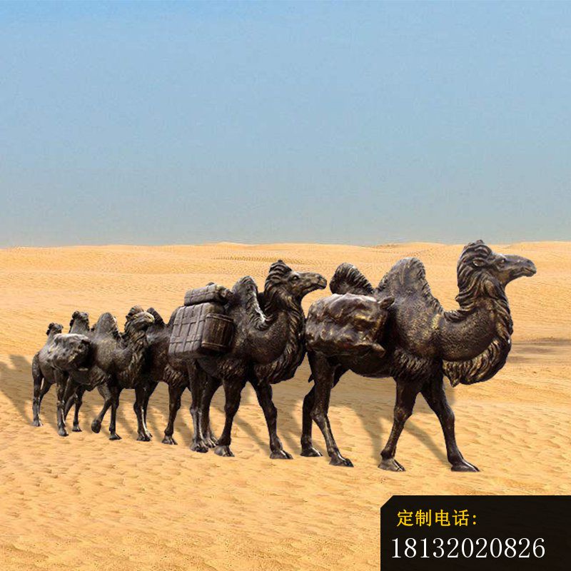 驮行李的骆驼铜雕，动物铜雕_800*800