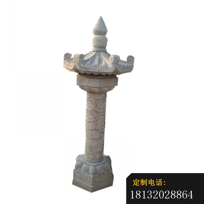 小型龙柱石雕，文化柱石雕_700*700