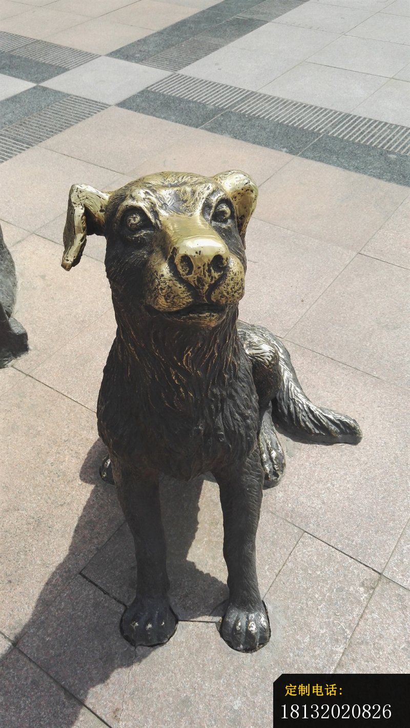 小狗铜雕，公园动物铜雕_800*1422