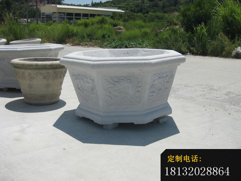 八角石水缸庭院景观石雕 (2)_800*600