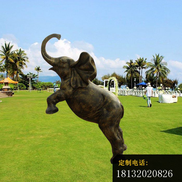 小象铜雕 公园动物铜雕_700*700