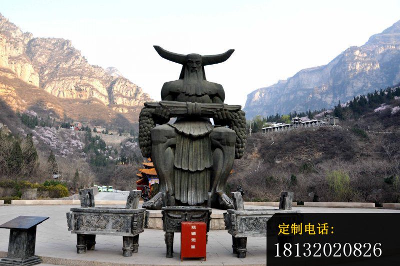 炎帝铜雕，广场景观铜雕_800*531