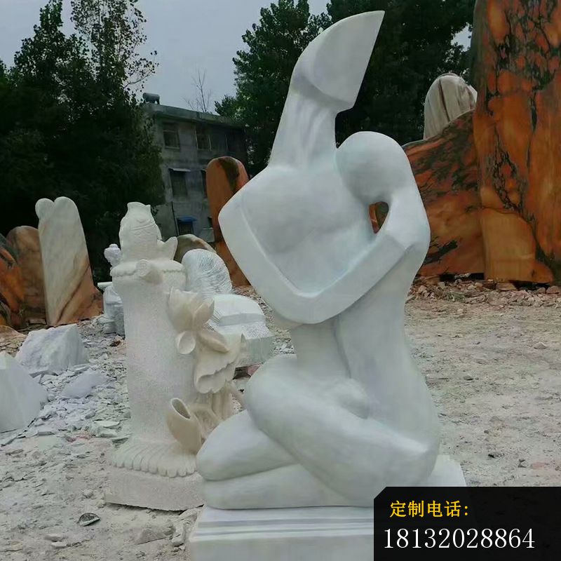 抽象人物石雕公园景观雕塑_800*800