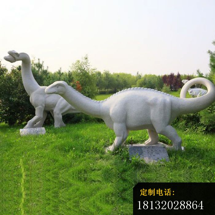 大理石恐龙雕塑园林景观雕塑_700*700
