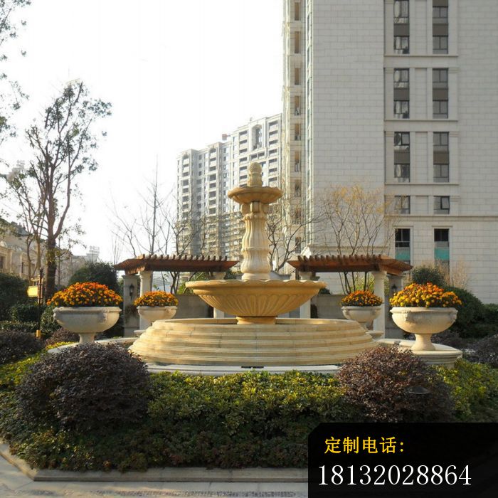 大理石喷泉小区景观石雕 (1)_700*700