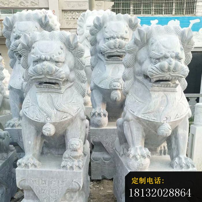大理石狮子企业景观雕塑 (3)_700*700