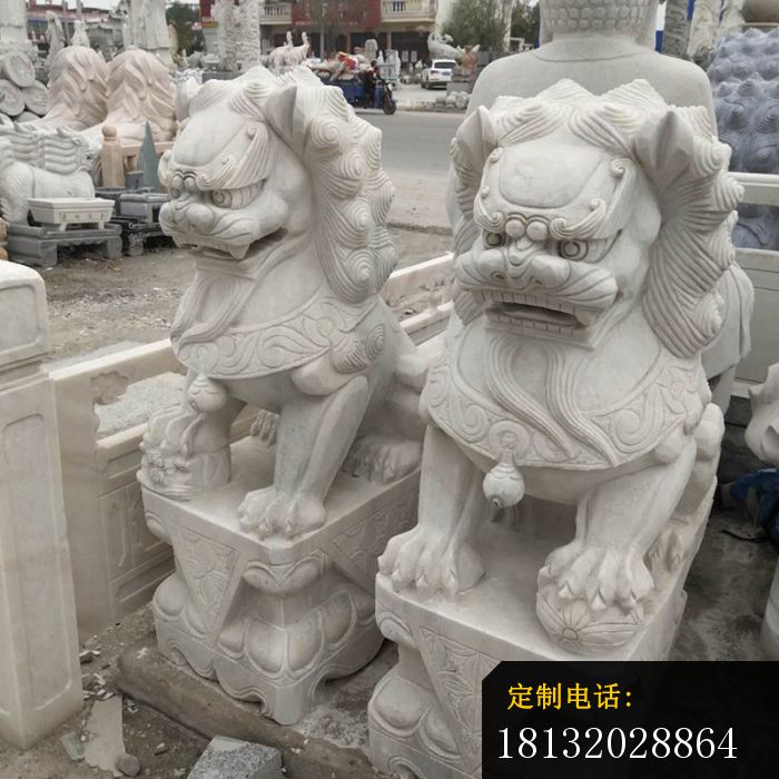 大理石狮子企业景观雕塑 (1)_700*700