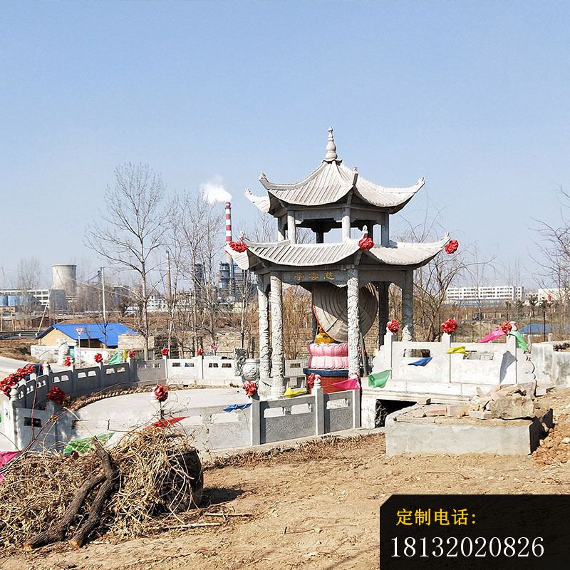 慈云亭石雕双层石凉亭_800*800