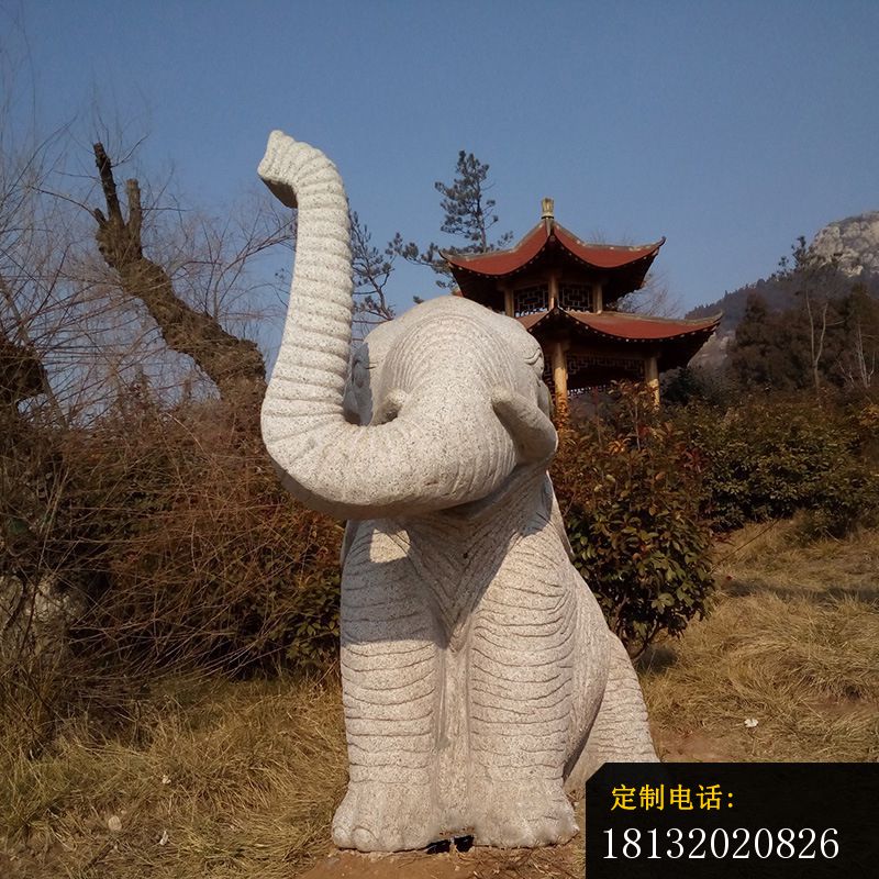 大理石大象公园动物石雕 (4)_800*800