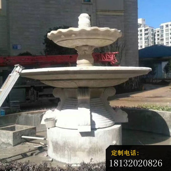 大理石多层喷泉别墅景观石雕 (4)_699*699