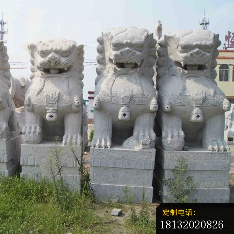 大理石狮子北京狮子石雕 (1)_800*800