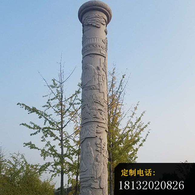 大理石柱子广场景观石雕_644*644