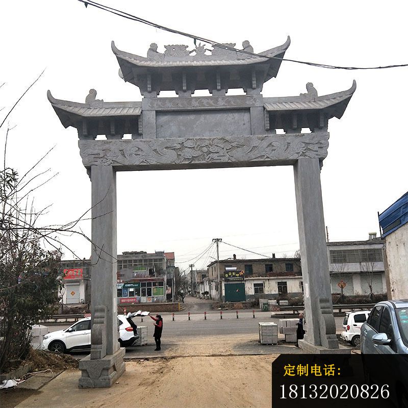 单门石牌坊大理石牌坊 (2)_800*800