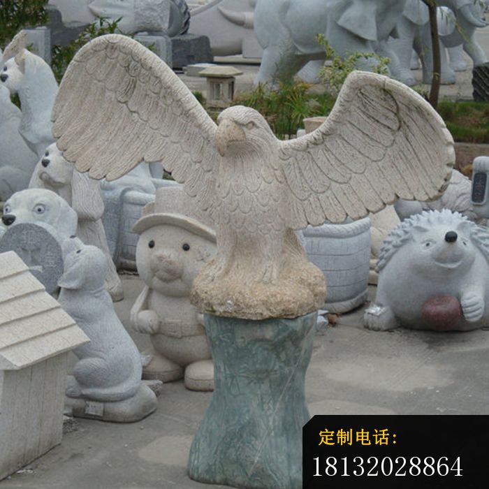 老鹰石雕公园动物雕塑_700*700
