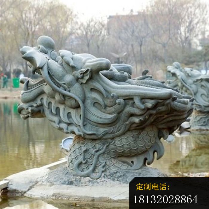 龙头喷泉石雕小区景观雕塑_700*700