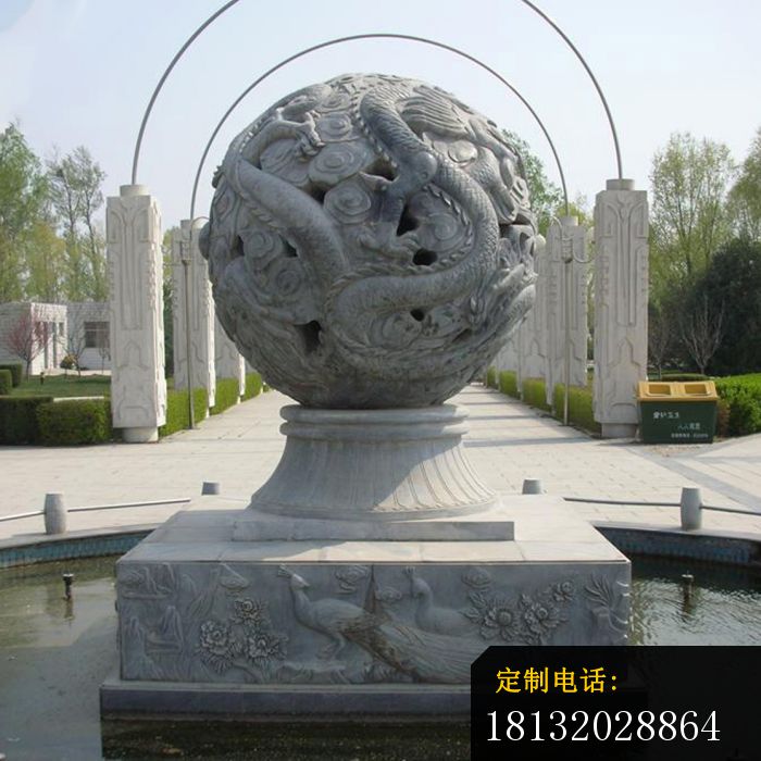 镂空龙浮雕喷泉公园景观石雕 (2)_700*700