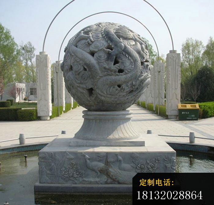 镂空龙浮雕喷泉公园景观石雕 (3)_700*673