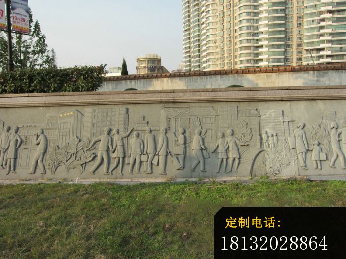 商厦景观石浮雕街边景观石雕 (3)_700*525