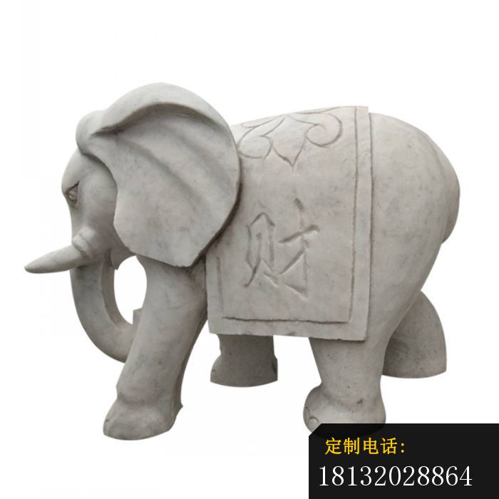 石雕小象公园动物雕塑 (2)_700*700