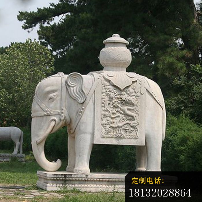 驮宝大象石雕园林景观石雕 (2)_700*700