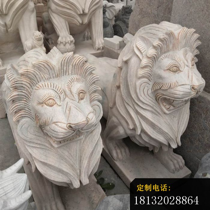 西洋狮石雕欧式狮子雕塑_700*700