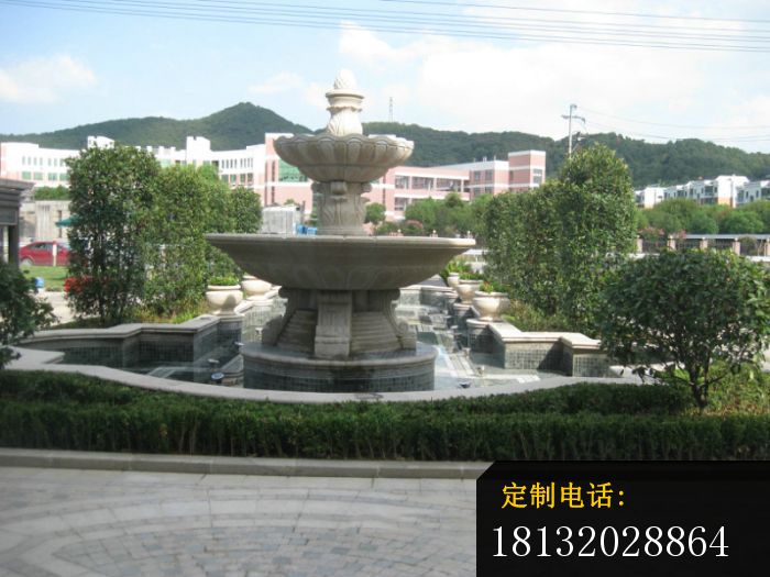 小区景观喷泉石雕大理石喷泉雕塑 (2)_700*525