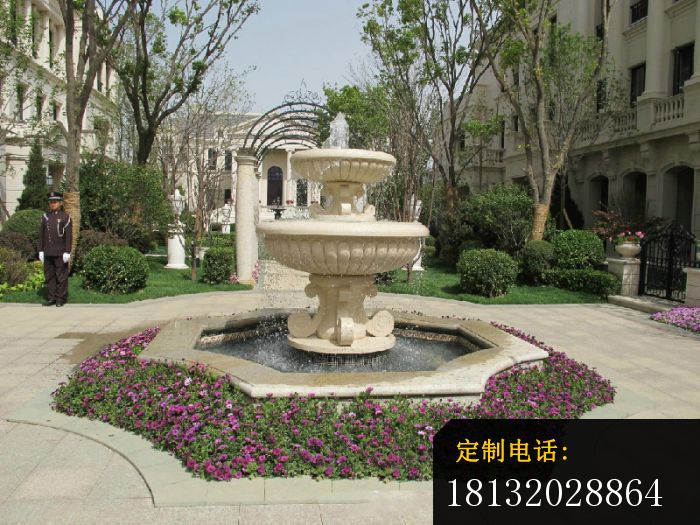 小区景观喷泉石雕大理石喷泉雕塑 (4)_700*525