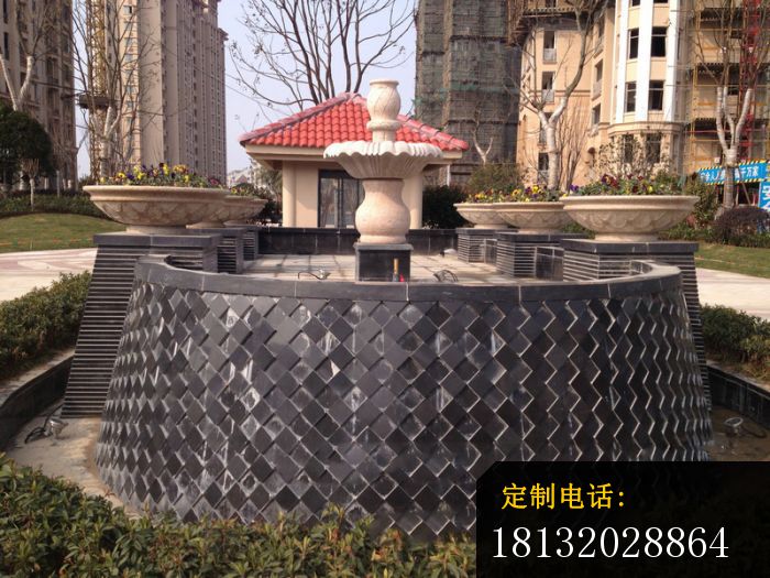 小区景观石雕大理石喷泉雕塑 (1)_700*525