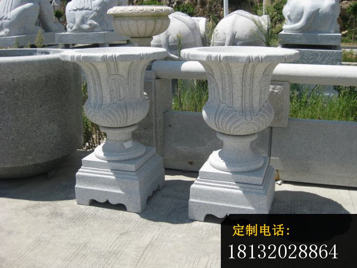 小区景观石雕欧式花钵雕塑 (4)_700*525