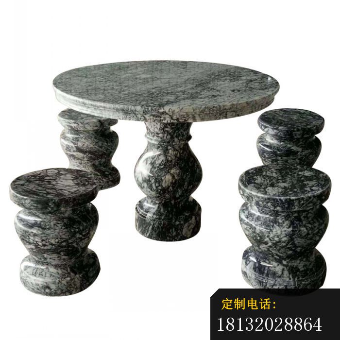 圆形石桌凳园林景观石雕 (1)_700*700