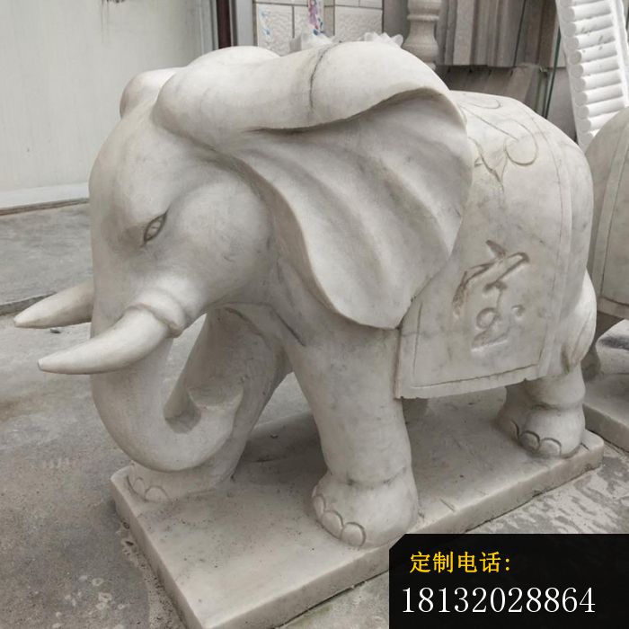 招财大象雕塑公园动物石雕_700*700