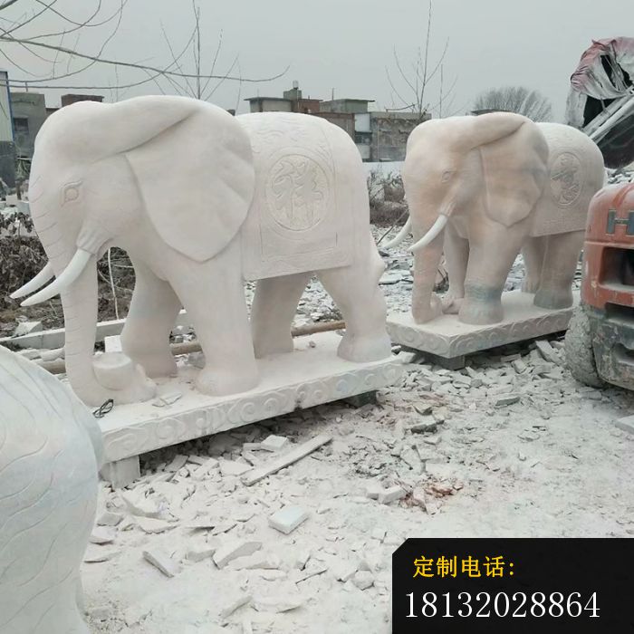 招财大象石雕企业景观雕塑 (1)_700*700