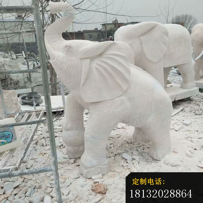 招财大象石雕企业景观雕塑 (2)_700*700