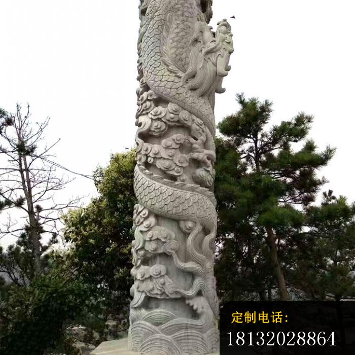 12生肖石柱广场景观雕塑_700*700