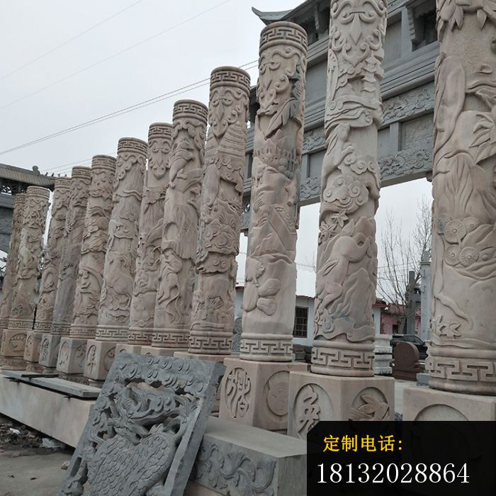 12生肖石柱广场景观雕塑[1]_700*700