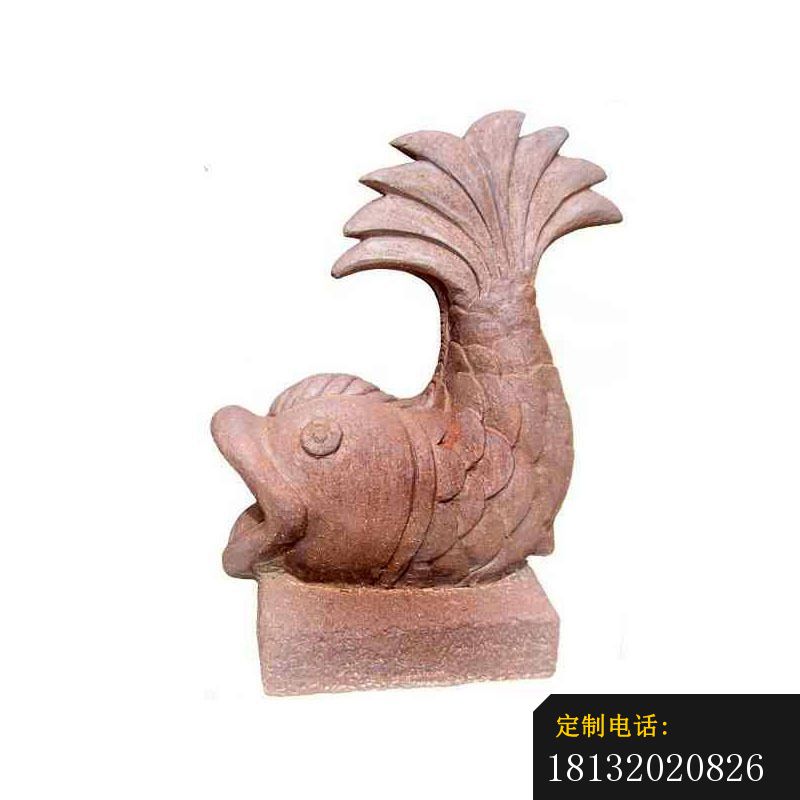鲤鱼喷泉石雕小区景观雕塑 (1)_800*800