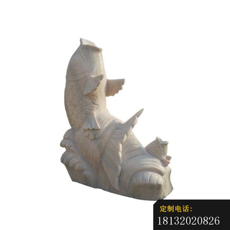 鲤鱼喷泉石雕小区景观雕塑 (2)_800*800