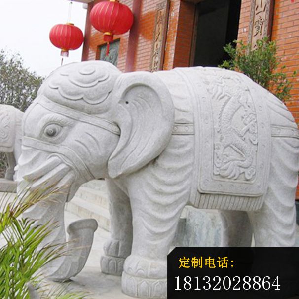 大理石大象雕塑公园动物石雕_606*606