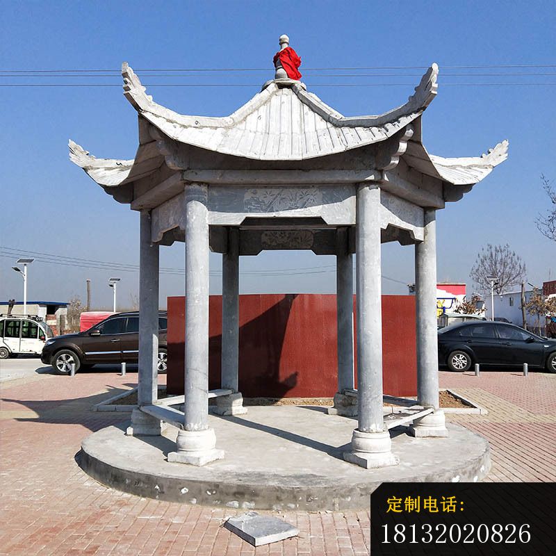 六角石凉亭仿古凉亭石雕_800*800