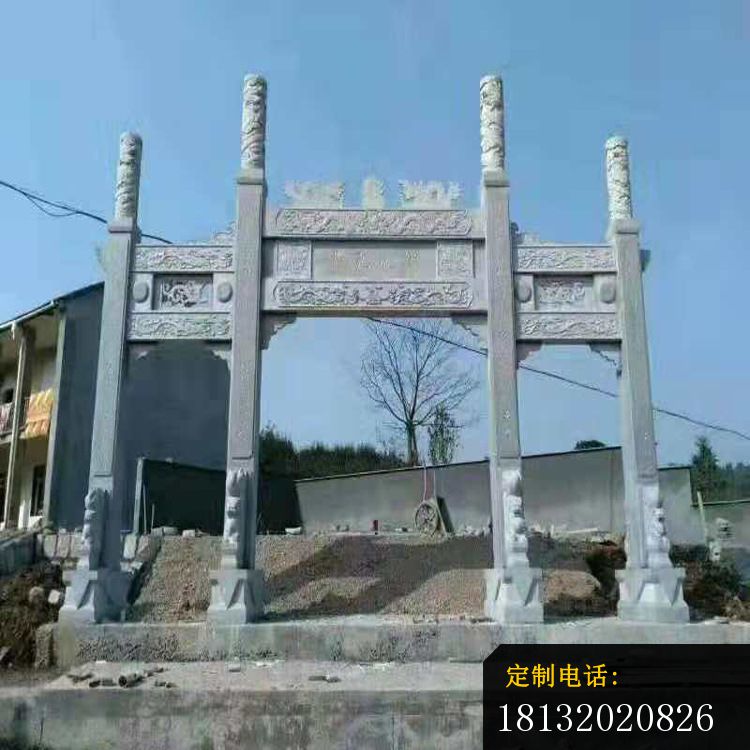 三门石牌坊仿古牌坊石雕 (6)_750*750