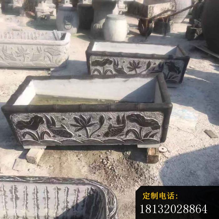 方形石水缸仿古水缸 (2)_700*700